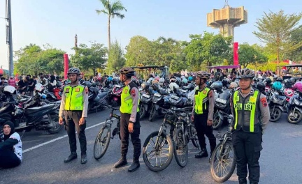 Polres Grobogan Kerahkan Personel Amankan CFD Purwodadi dan Liga 1 PSSI Kabupaten Grobogan